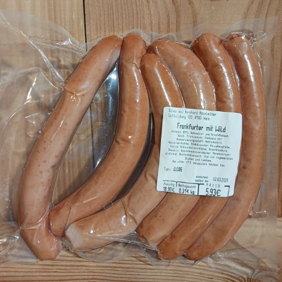 Bild von Frankfurter mit Wild | ca. 300g - 1,89 € per 100g