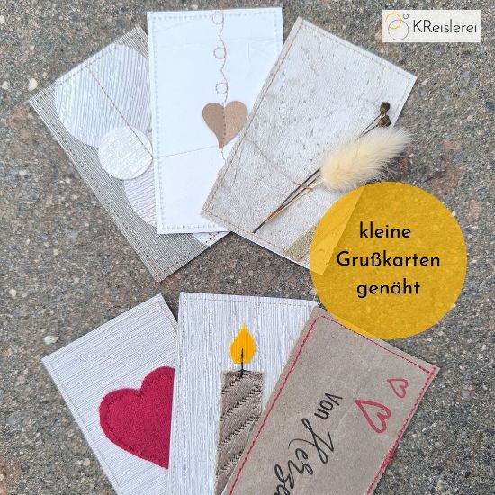 Picture of Grußkarte genäht