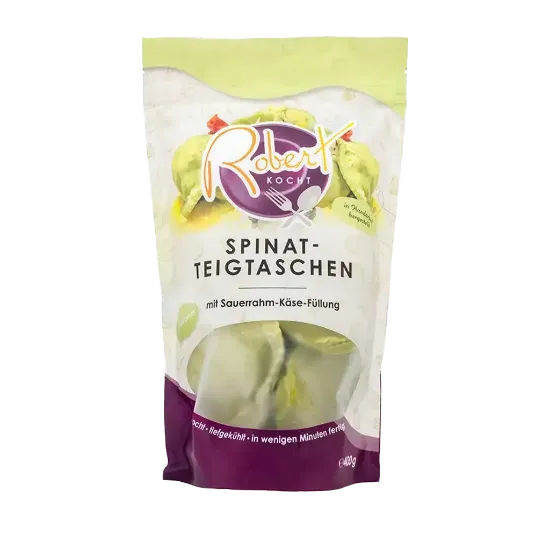 Picture of Spinat-Teigtaschen mit Sauerrahm-Käse Füllung