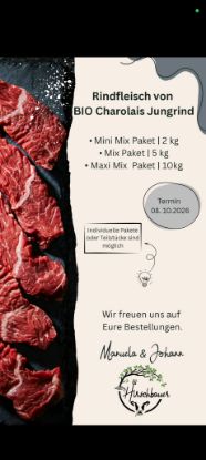 Picture of 5 kg  Kennenlern-Paket Rindfleisch vom Bio-Charolais Rind